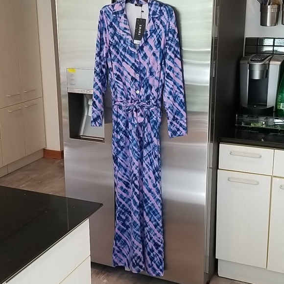 💕TEREZ💕 Cool Cool Jumpsuit - Tie Dye Print - Picture 9 of 16